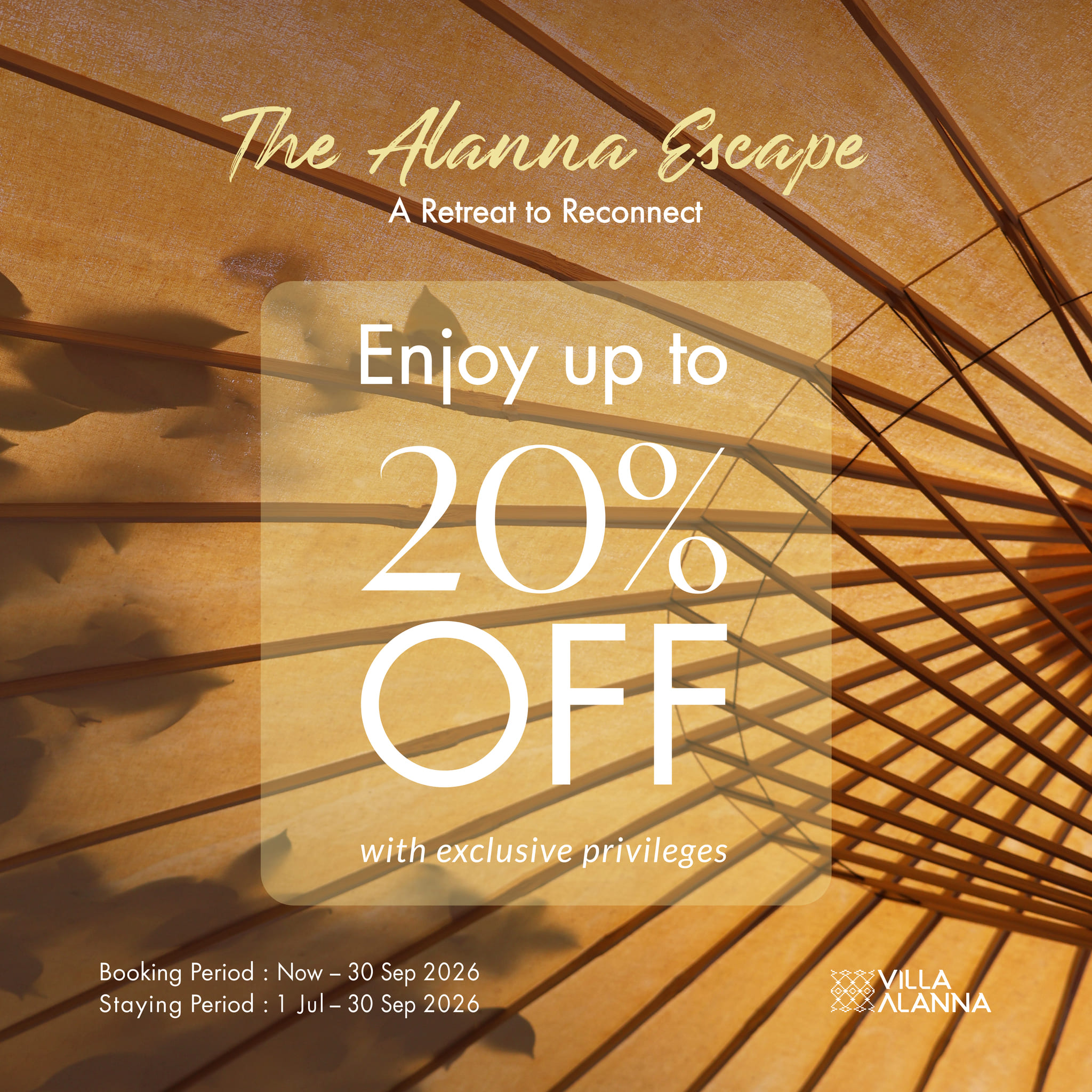THE ALANNA ESCAPE Up to 20% off