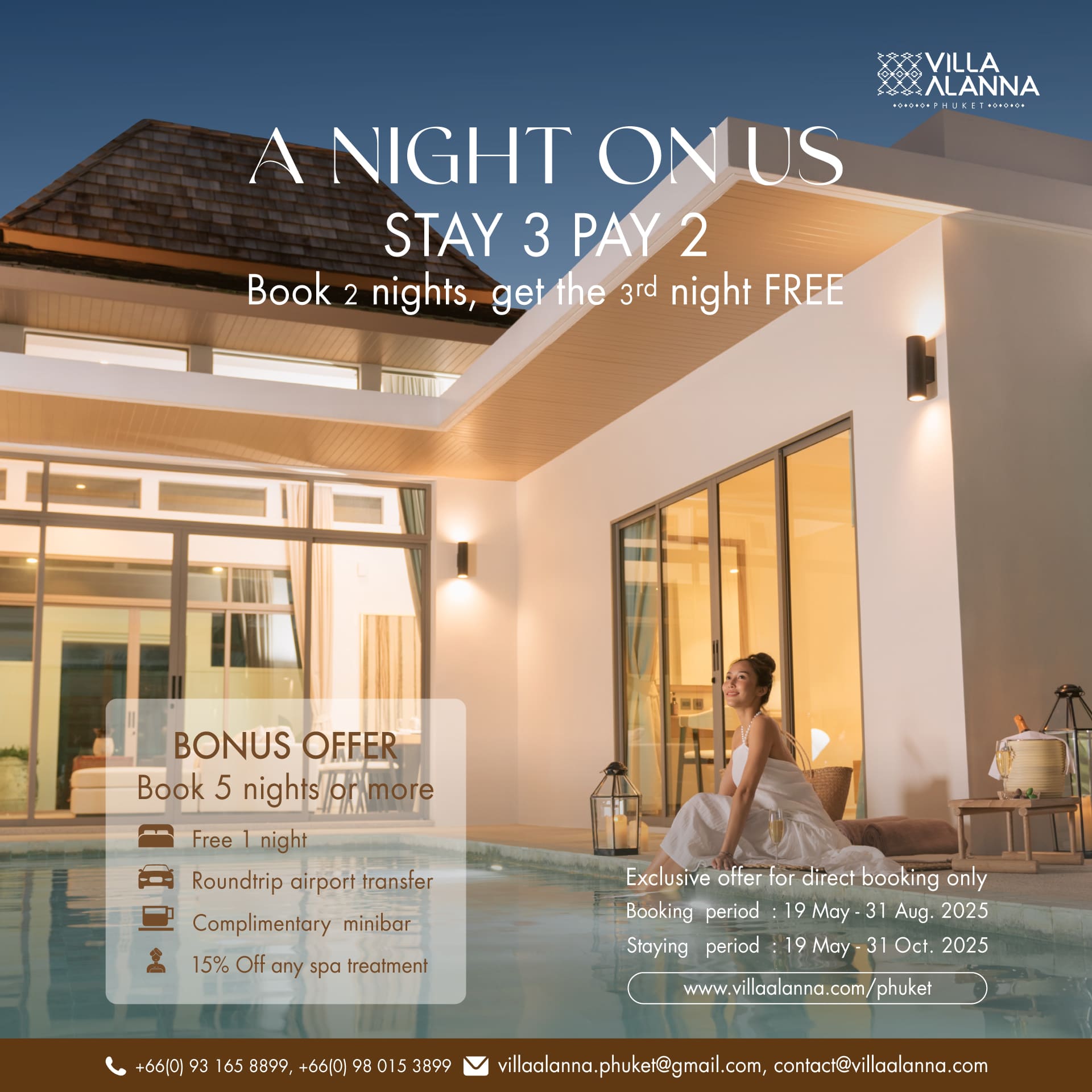 SECRET ESCAPE – VILLA ALANNA PHUKET LIMITED TIME OFFER – UP TO 35% OFF